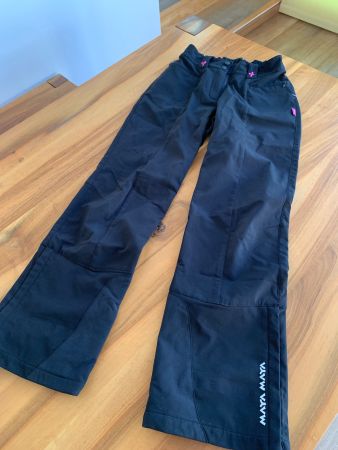 MAYA MAYA schwarze Skihose tolle Details Gr. XS