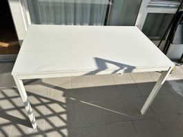 Ausziehtisch weiss Metall - Ikea VIHALS