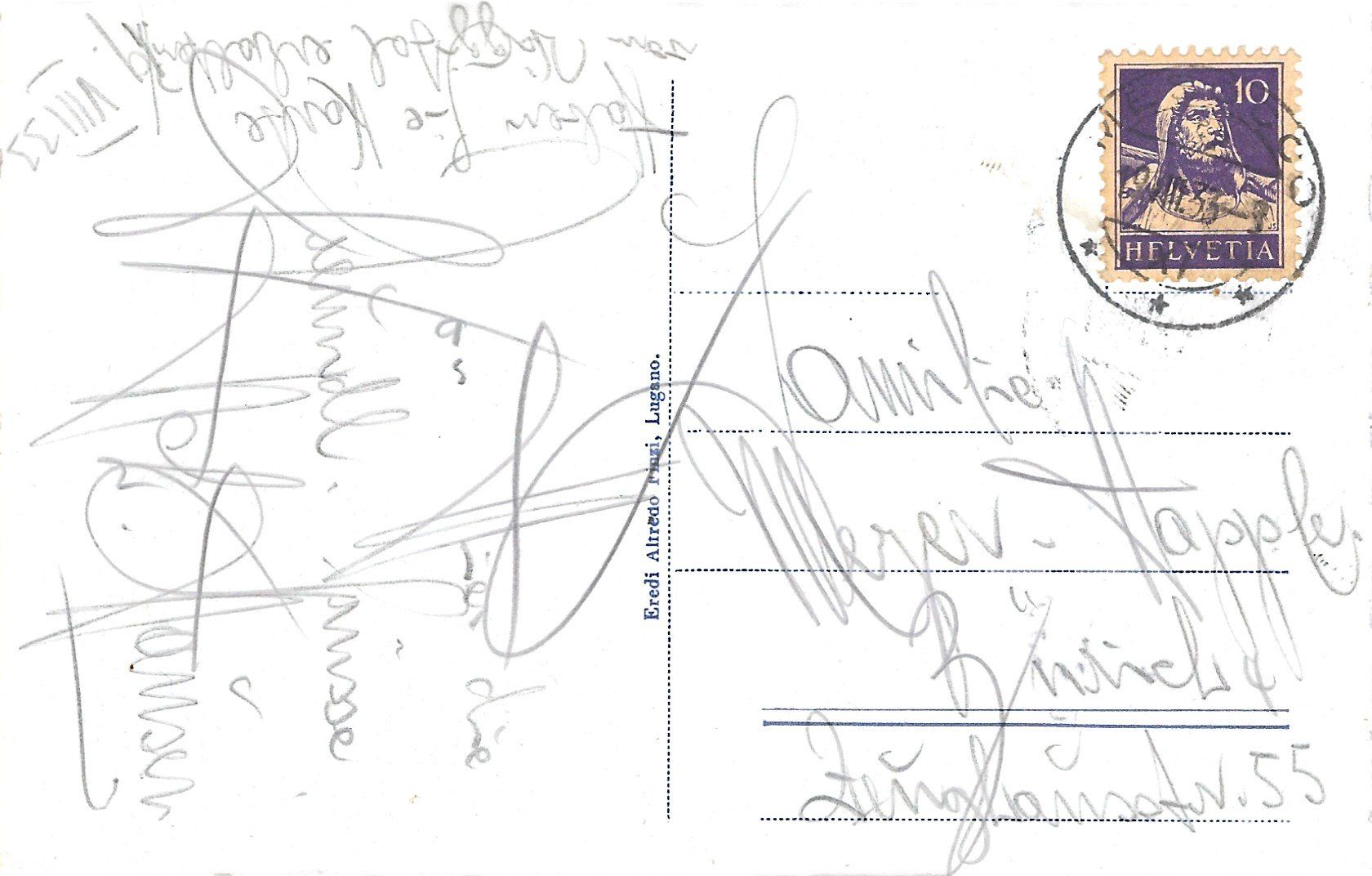 Ansichtskarten: Mesocco - 1933 – Gebraucht aus Flums von Guscha1 1