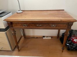 Antiker Schreibtisch Holztisch mit Schublade
