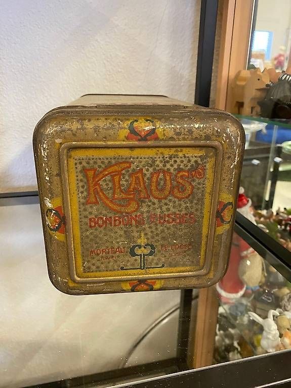 Tutte le decorazioni: Wunderschöne alte Blechdose "Klaus`s Bonbon Russes" – Usato da Steinhausen venduto da einzelstueck-brocki 3