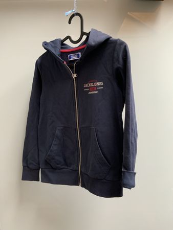 Jack & Jones Kapuzenjacke dunkelblau Grösse 140 gebraucht