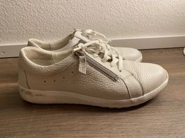 Waldläufer Turnschuhe Sneaker Leder weiss Gr. 40