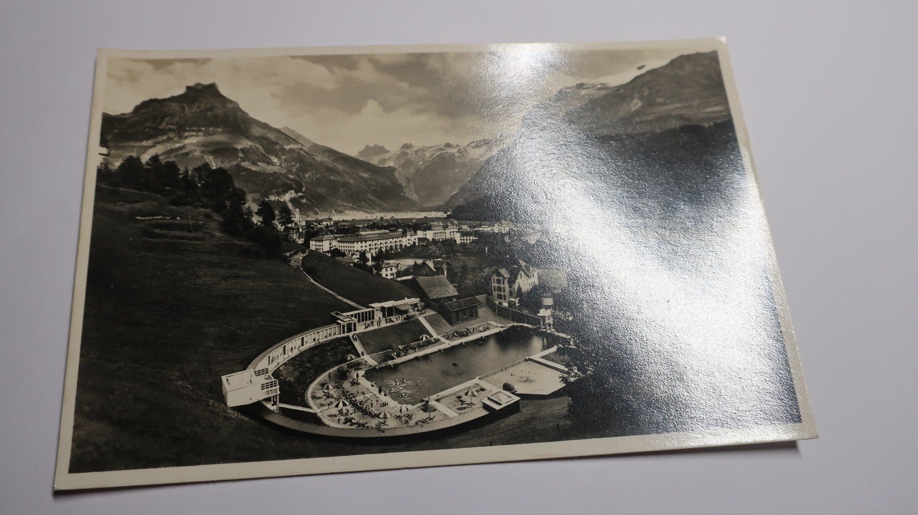 Cartoline postali: Engelberg mit Schwimmbad – Usato da Cormoret venduto da Pascalll2001 1