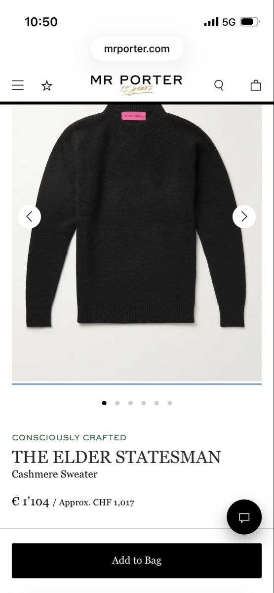 Pullover & Sweatshirts: The Elder Cashmere Pullover, black, L – Gebraucht aus Zollikon von Mia_Zollikon 4