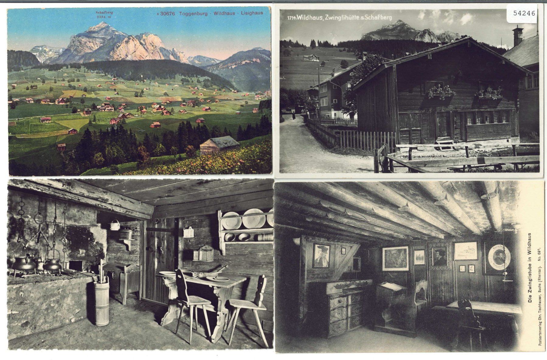 Cartoline postali: 4 AK - Wildhaus – Usato da Ettingen venduto da Kartenplanet