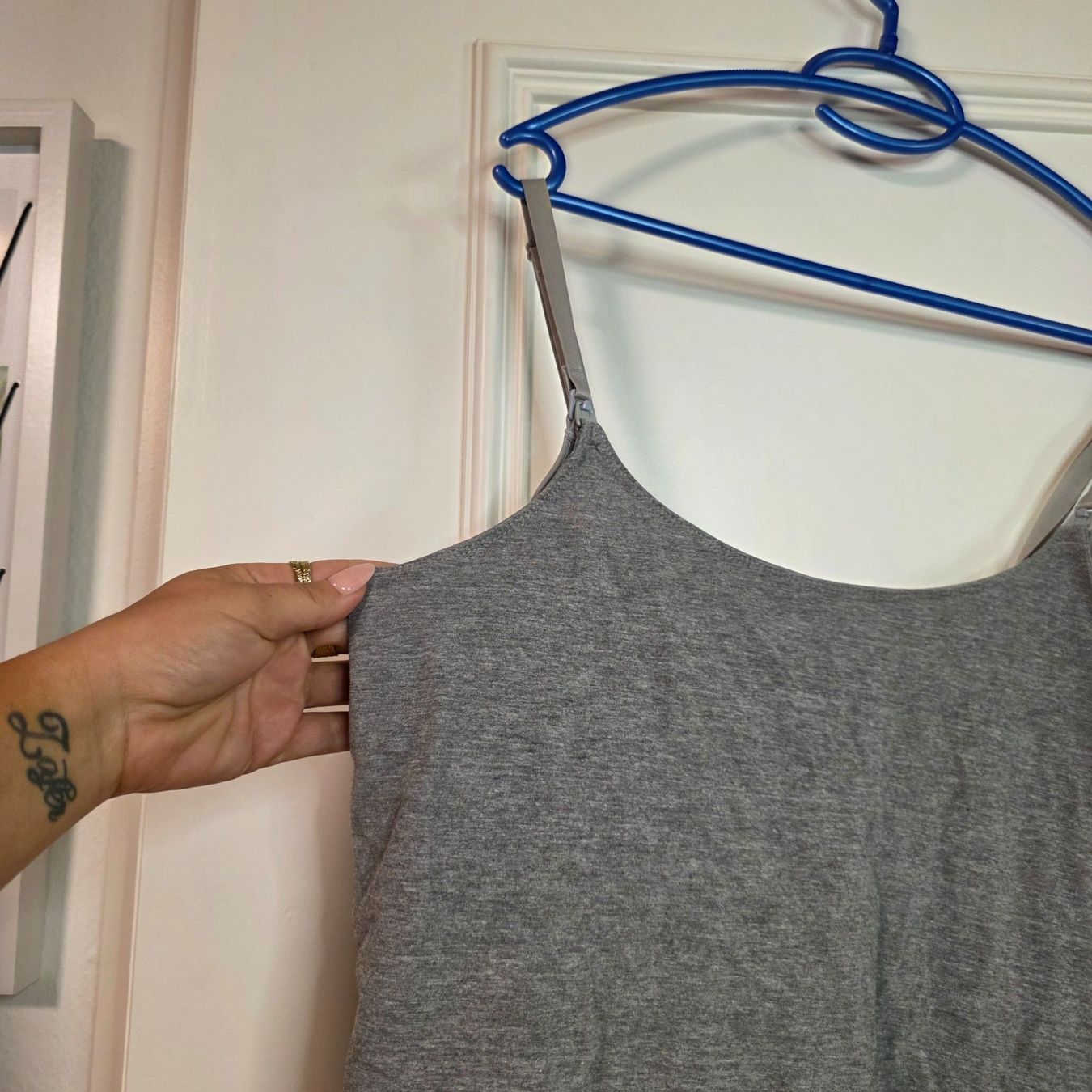 H&M Top: Graues Stilltop, Umstandstop, Top mit Clips Gr. L – Usato da Wald ZH venduto da CapLux 3