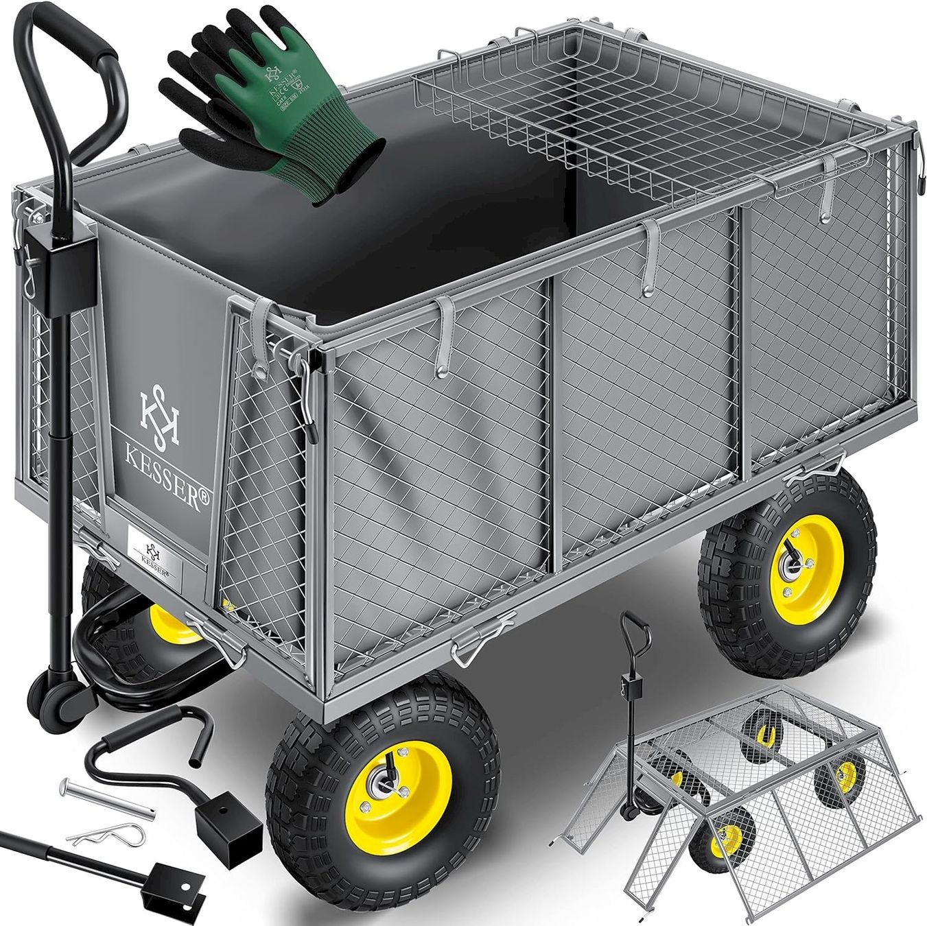 Altro in Utensili da giardino: KESSER Bollerwagen 550kg GRAU – Nuovo e nell'imballaggio originale da Bottighofen venduto da zaap