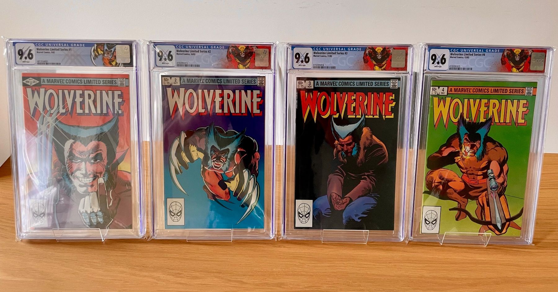 Fumetti: Wolverine Limited Series #1-4 1982 CGC 9.6 Cust Comic MARVEL – Usato da Zürich venduto da molcomics