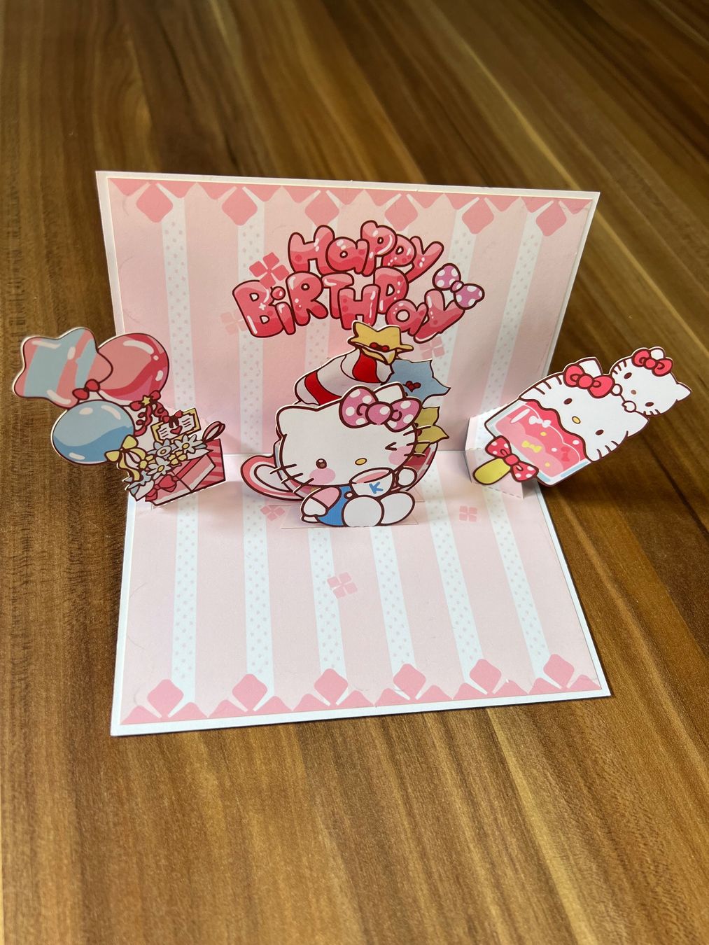 Cartoline postali: HELLO KITTY GEBURTSTAGSKARTE 3D – Nuovo e nell'imballaggio originale da chiasso venduto da Wulli