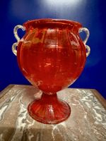 Vase rouge rubis Murano, à Barovier&Toso XXe.