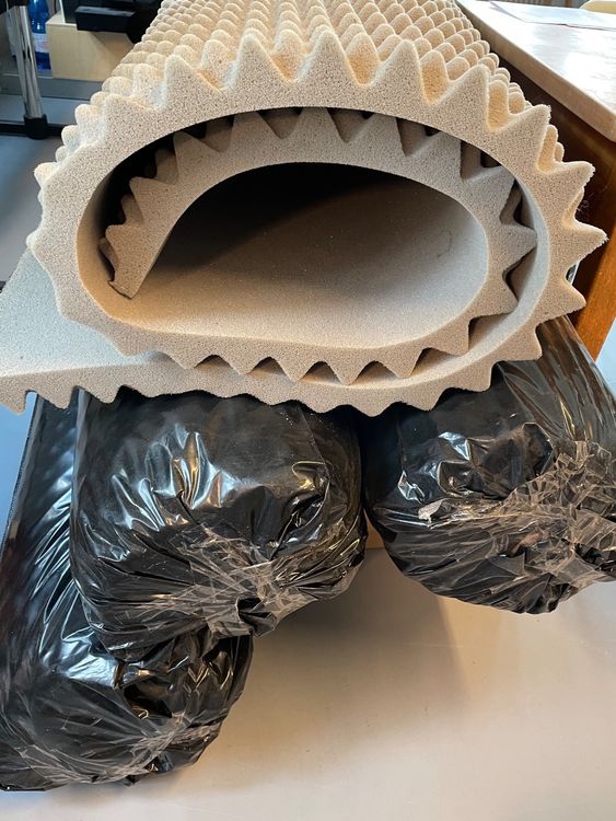 Noppenschaum Akustik 200x100x5cm - Schalldämmung RG40, Anthrazit