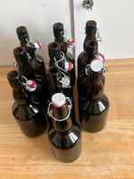 10x Bügelflaschen 0.5L braun, Leerflaschen für Säfte oder...