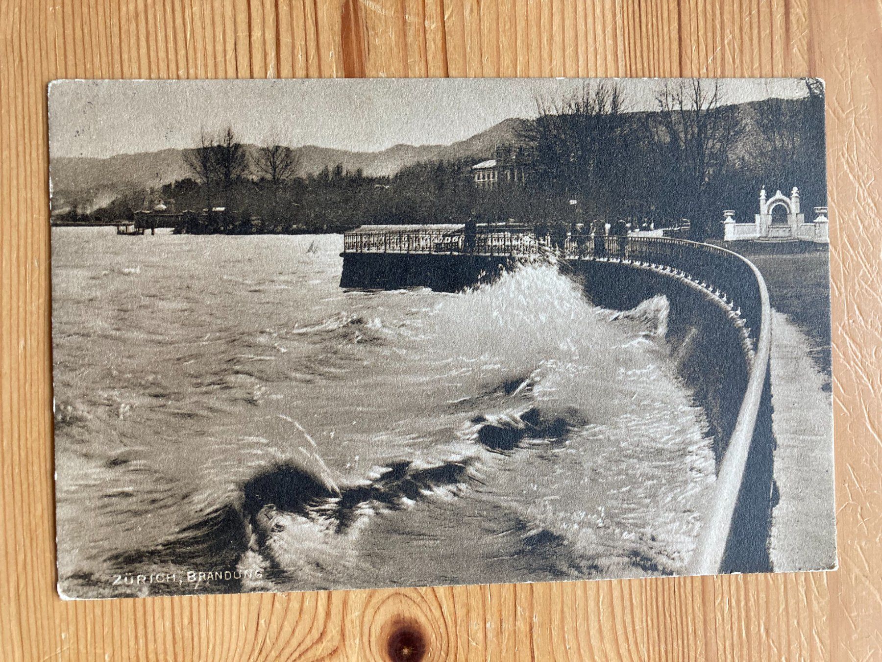 Cartoline postali: Zürich Brandung - AK 1911 – Usato da Oberuzwil venduto da Henri09