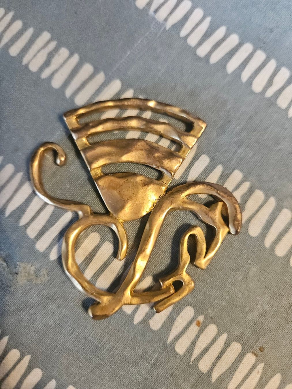 Spille & Fermagli: 3 devants de broches Mid century plaquée or – Usato da Thônex venduto da lacomtessedesfees 1