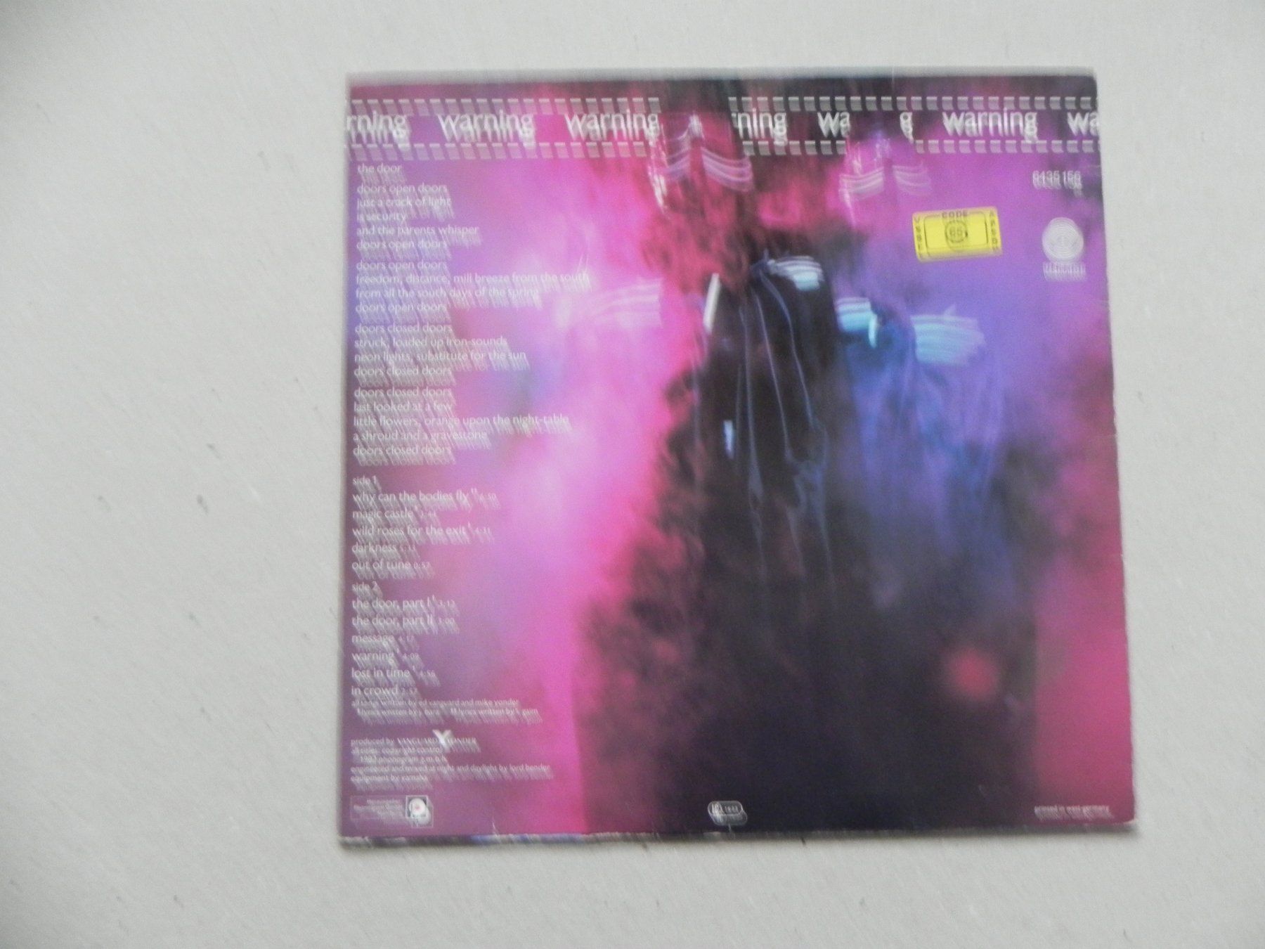 Dischi in vinile: LP brit. prog. Space  Experimental Rock Band Warning 1982 – Usato da Siebnen venduto da krimsie 1