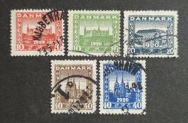 Dänemark 1920-21, Satz gestempelt