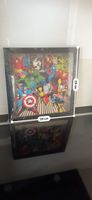 Marvel Comic Helden Bild gerahmt, Grösse 28x29cm - Neu!