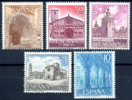 SPANIEN 1966 TOURISMUS 5 MARKEN ** POSTFRISCH ** - O294