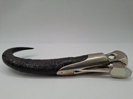✨Rare Coupe-Cigare Vintage en Corne (Chamois)-Solingen 1950
