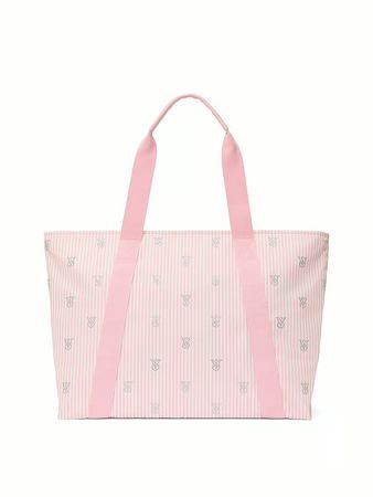 Tasche pink gestreift mit Victoria Secret Logo neu