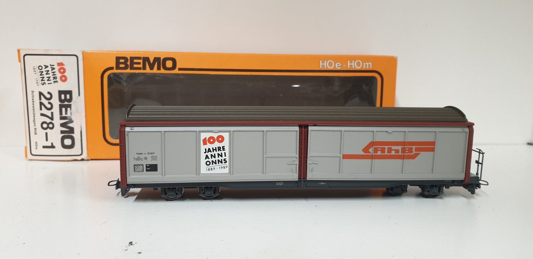 Bemo Modellini di ferrovie: Bemo RhB Schiebewandwagen 2278-1 – Usato da Geroldswil venduto da TopTrain54 3