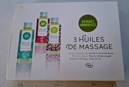 Nature & Découvertes — 3er-Set Bio-Massageöle «Voyages Immob