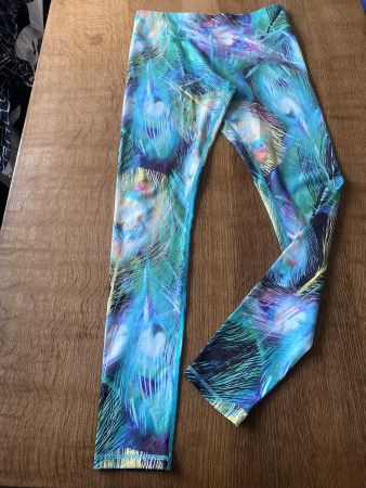 YOGA-LEGGS LEGGINGS/HOSE GR.L bunt SPORT Fitness Yoga 🧘‍♀️