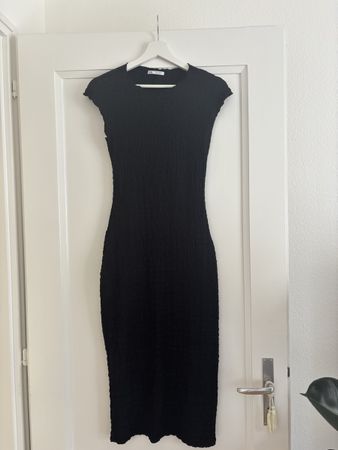 Zara Black Midi Dress, Size S