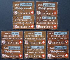 1942 Altstoff, senkrechte Paare Z34a-Z34d gest.Kat: 130.-