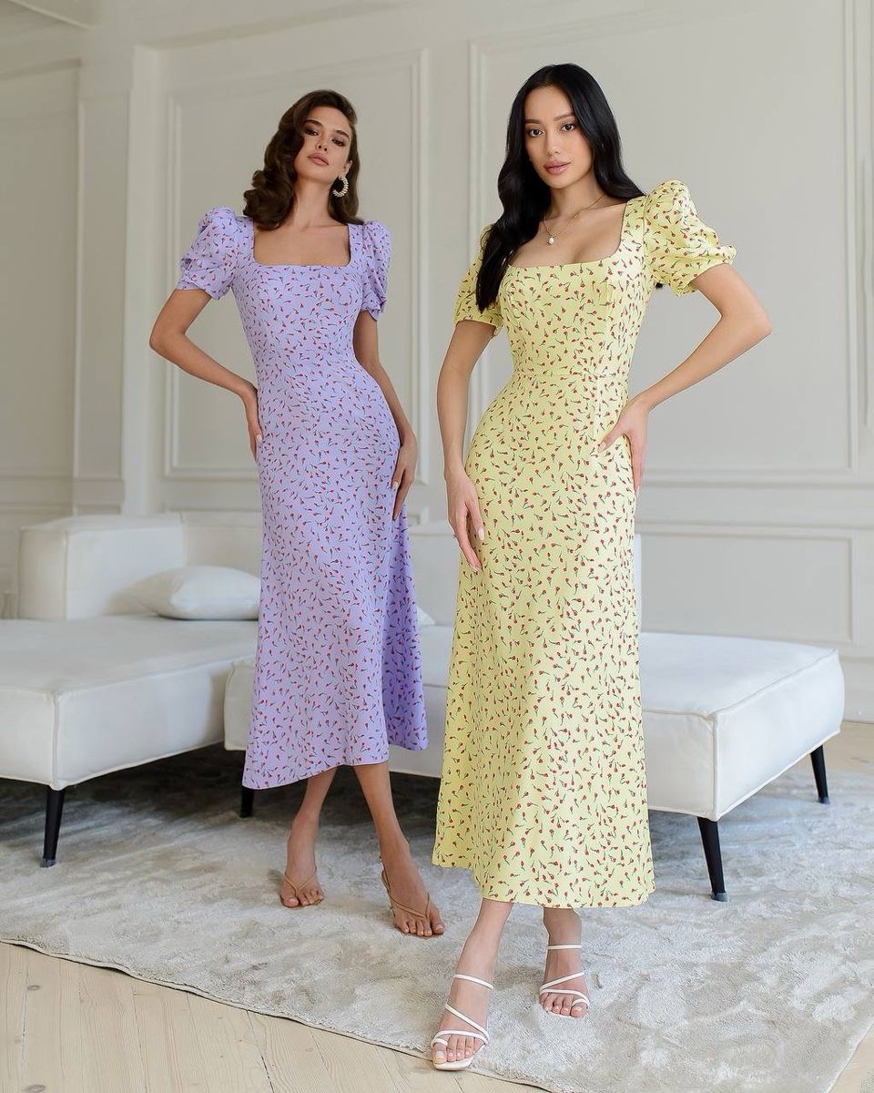 Kleider: Lilac Summer Midi Dress Size: S – Neu und originalverpackt aus Zürich von Ms.Me-Fashion 4