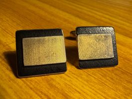 Manschettenknöpfe Vintage  vergoldet 60er MidCentury