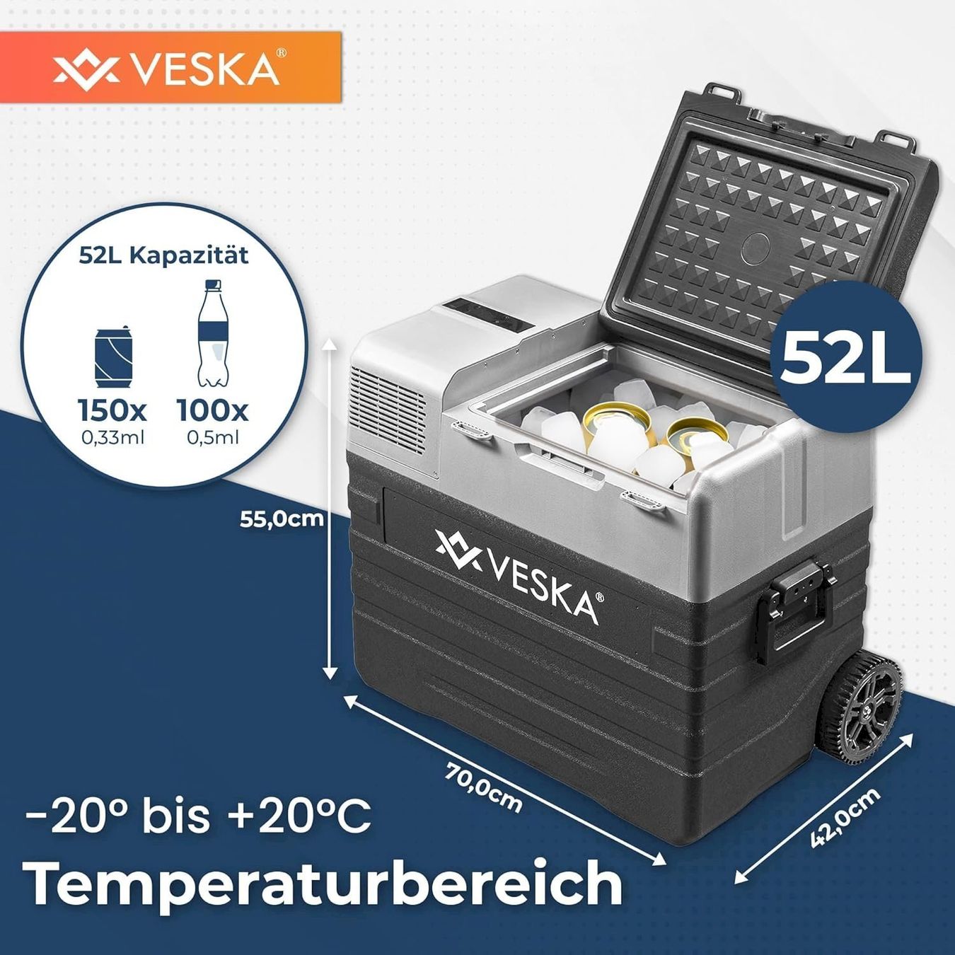 Mobicool Frigoriferi & Refrigeratori: Kompressor Kühlbox 52L ANTHRAZIT – Nuovo e nell'imballaggio originale da Bottighofen venduto da zaap 1