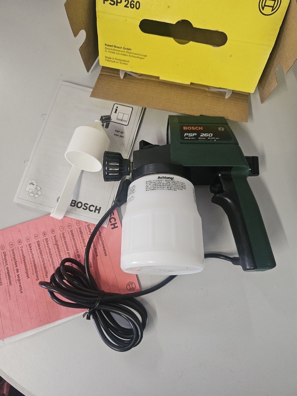 Bosch Tutti gli attrezzi: BOSCH PSP 260 Spritzpistole mit Behälter  – Nuovo (secondo la descrizione) da Meisterschwanden venduto da Luluku 3