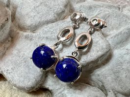 Ohrhänger 925 Silber mit Lapislazuli - apart - modern