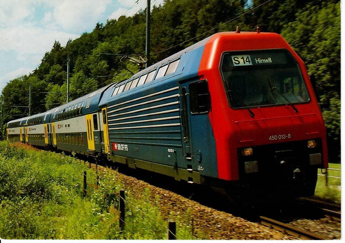 Cartoline postali: S-Bahn Zürich der SBB - S14 Hinwil – Usato da Hochdorf venduto da Ziegel-16