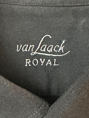 Van Laak Hemd, schwarz, Baumwolle, Button Down