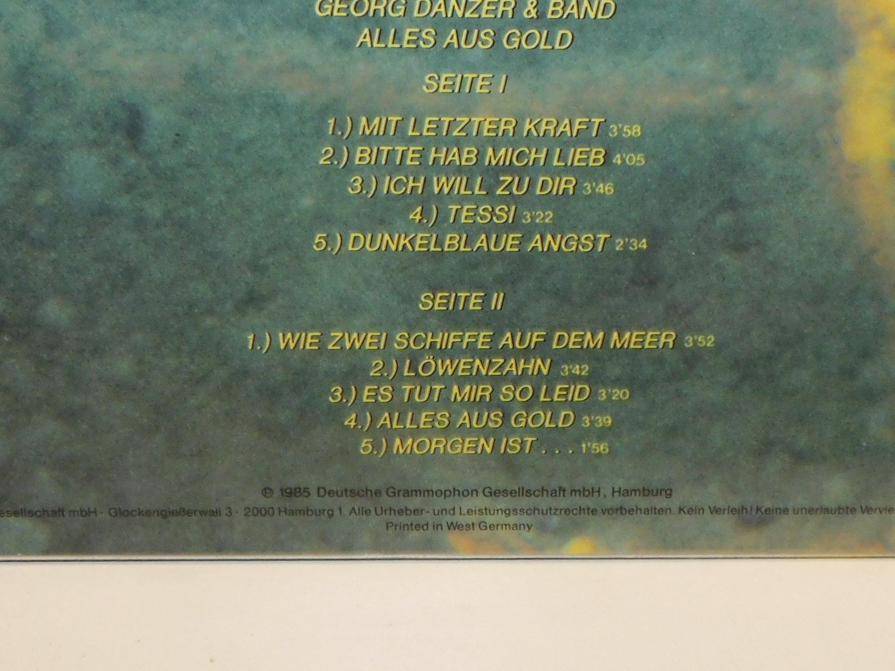 Dischi in vinile: LP Schallplatte 1985 Georg Danzer - Schallplatte – Usato da Sursee venduto da 76 6