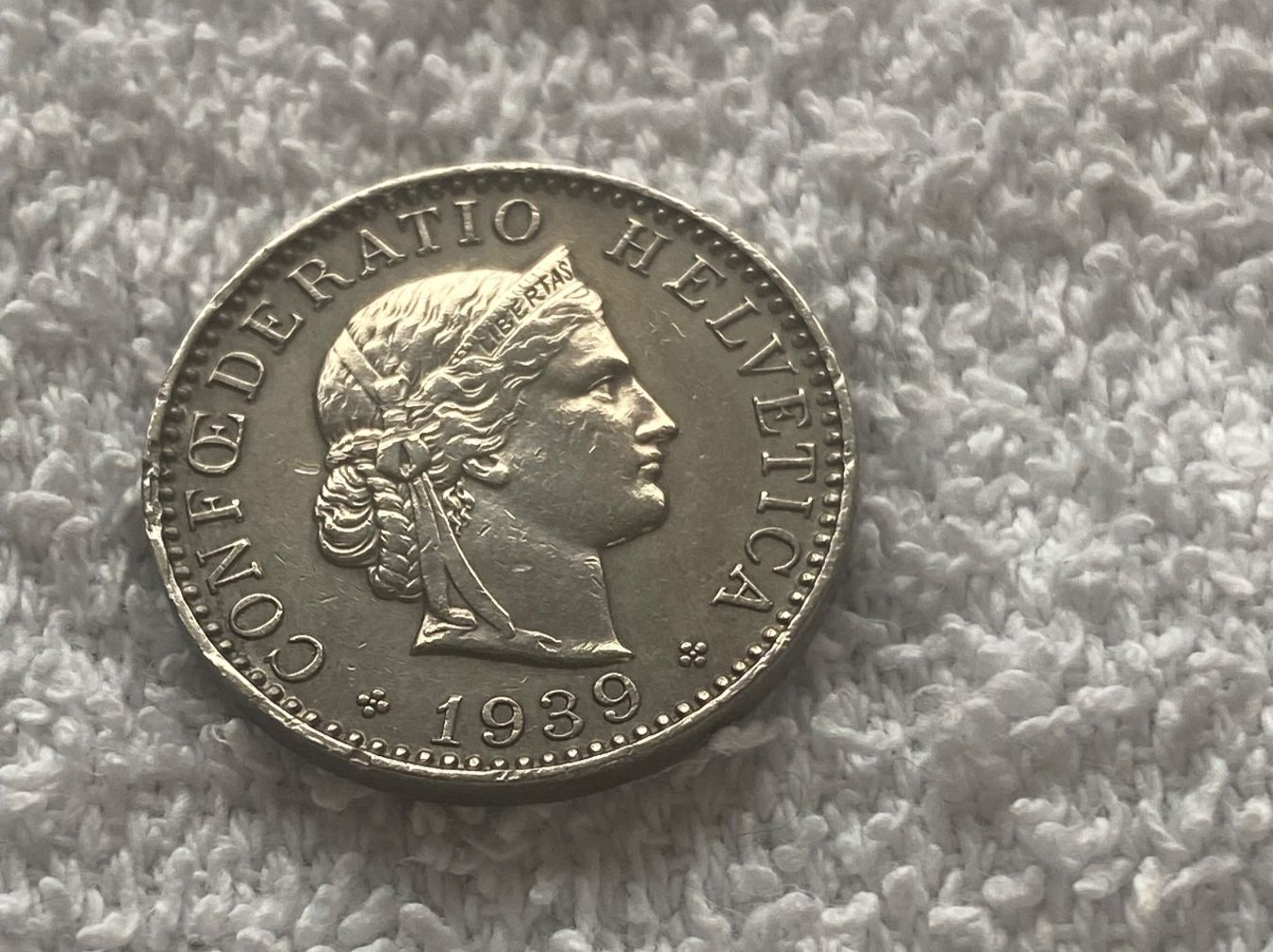 Tutti le monete: 20 centimes/rappen 1939 – Usato da Nyon venduto da Ilmi09