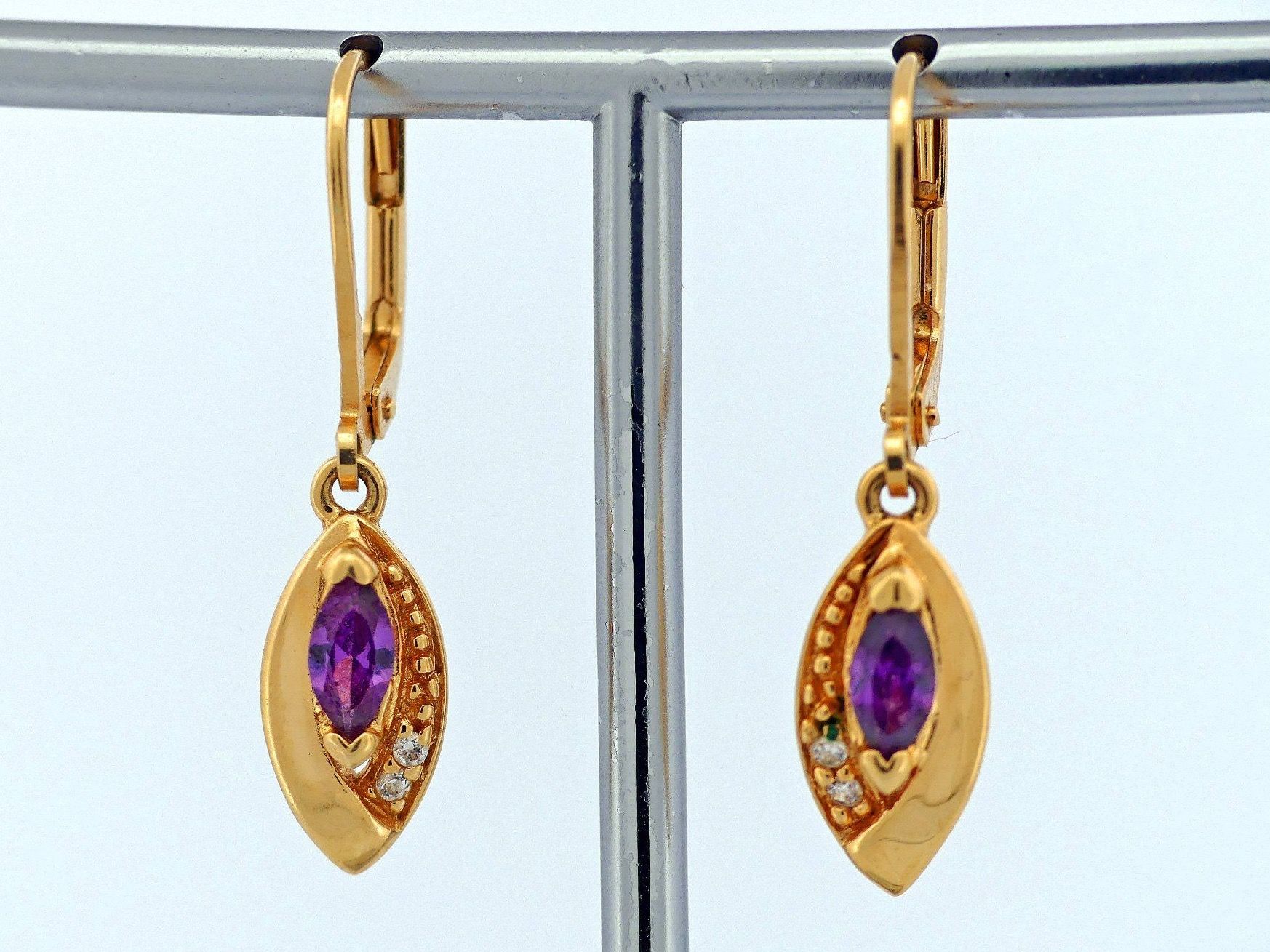 Orecchini pendenti & Orecchini a lobo: Ohrhänger mit Amethysten – Usato da Matten b. Interlaken venduto da kero71 2