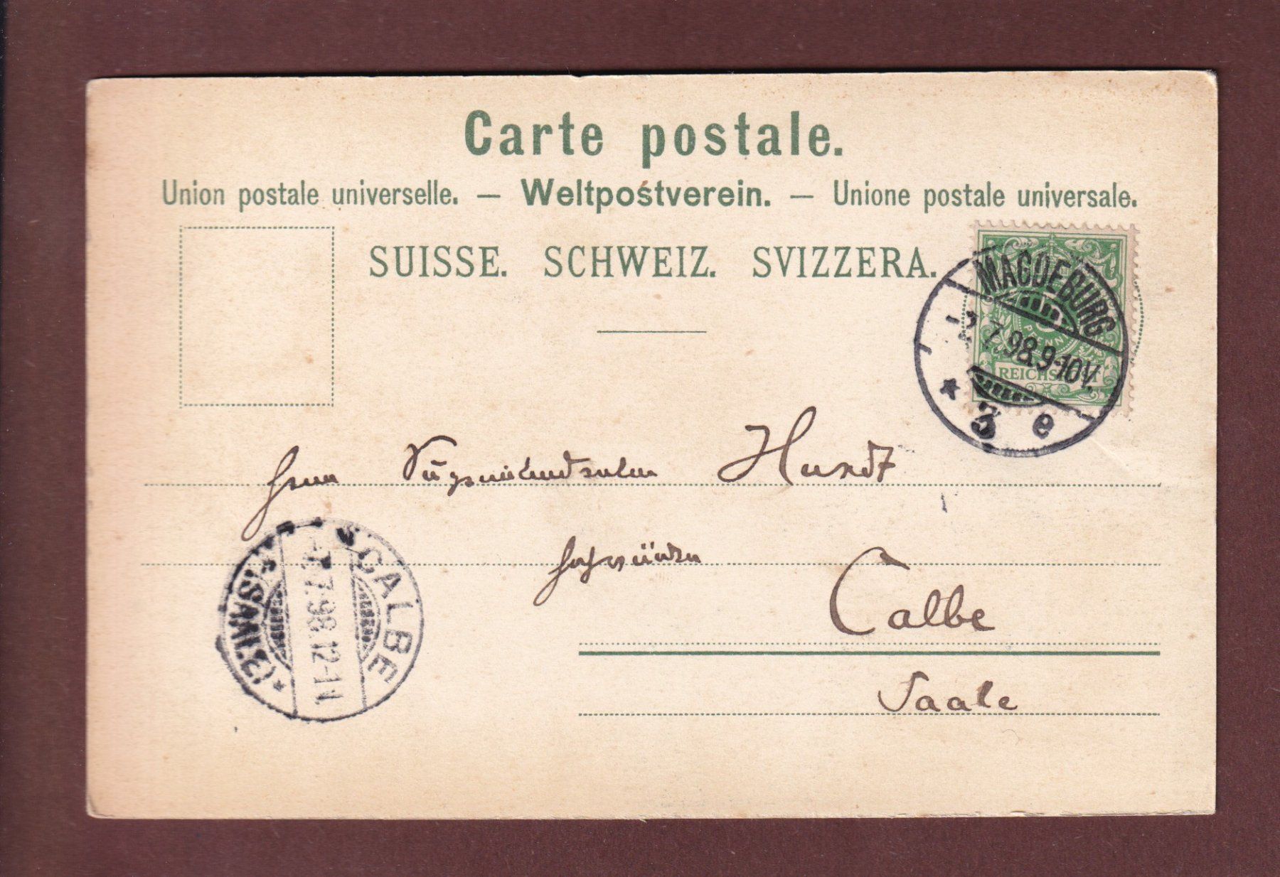 Cartoline postali: VIERWALDSTÄTTERSEE - Schiff - 1898 – Usato da Pully venduto da nicecards-shop 1