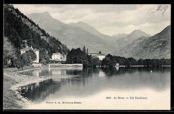 Cartes postales: Le Prese, Val Poschiavo, Teilansicht mit – D'occasion à Berlin par bartko-reher