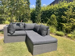 Rattanlounge Anthrazit gut erhalten