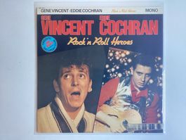 Gene Vincent & Eddie Cochran LP - Rock N Roll Heroes