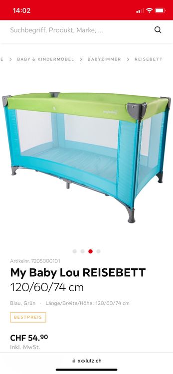 Kinder Reisebett 120x60x74 5