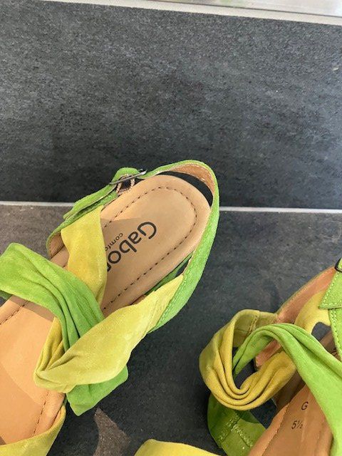 Gabor Scarpe da donna: Gabor Sandalen, Grösse 38.5, Grün – Nuovo (secondo la descrizione) da Märwil venduto da Yvonne034 1