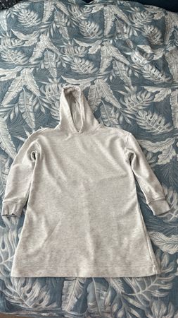 Hoodie sweet shot dress,  grey size 134-140, used