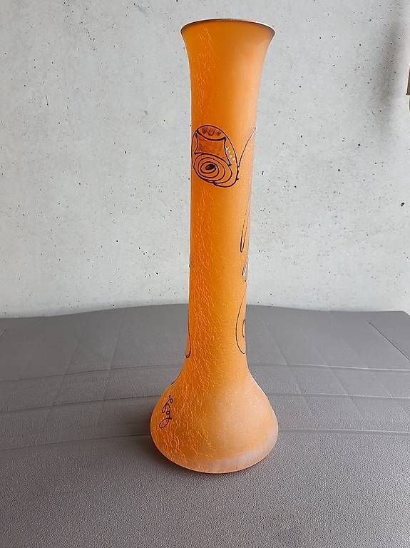 Vasi & Recipienti: Vase pâte de verre orange  – Usato da Les Avanchets venduto da Giuseppe.01 2