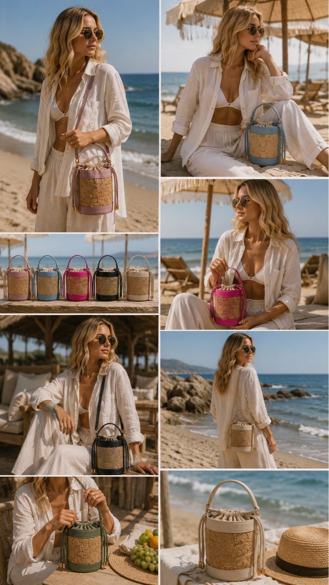 Borse da donna: Borsa Rafia Santorini – Nuovo e nell'imballaggio originale da Mendrisio venduto da pri_856w 3