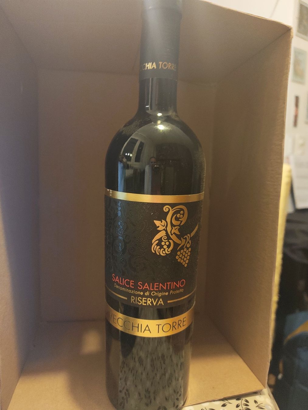 Vino: 4 x Salice Salentino Riserva Vecchia Torre 2015 – Nuovo (secondo la descrizione) da Pfaffhausen venduto da Chiiscake